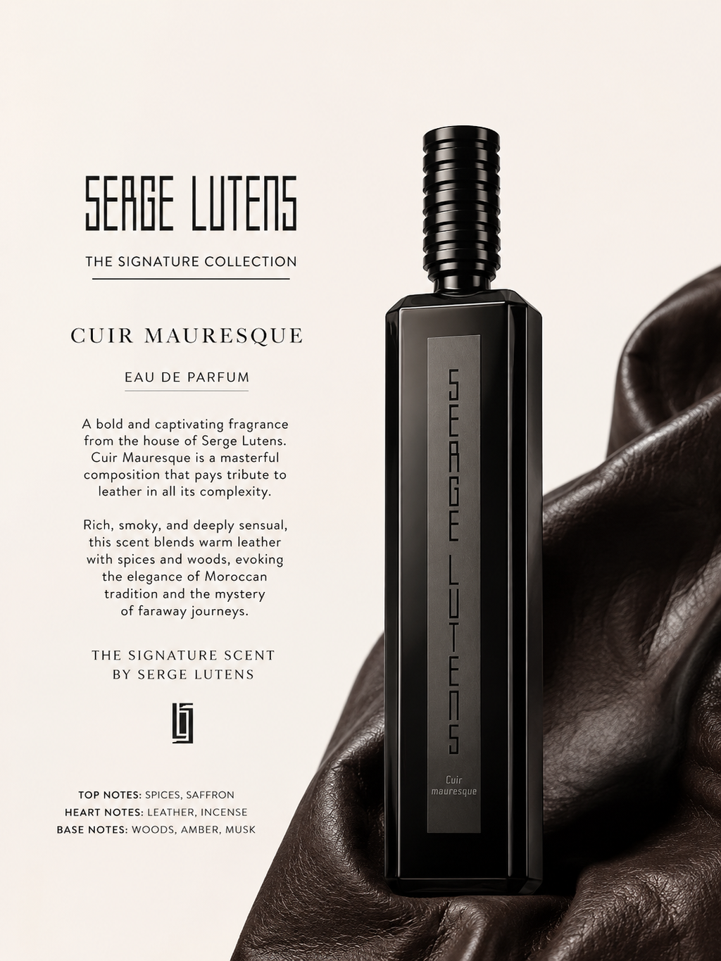 Cuir Mauresque by Serge Lutens 2ml Glass Sprayer Animalic Leather