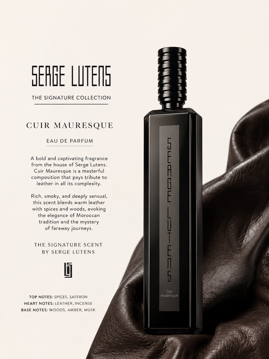Cuir Mauresque by Serge Lutens 2ml Glass Sprayer Animalic Leather